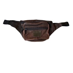 Vintage Brown Patchwork Genuine Leather
Fanny Pack Made in India Indie Grandpa